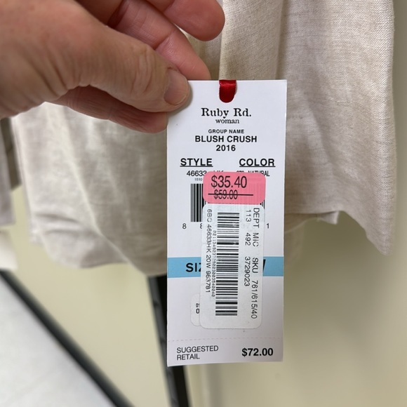 Ruby Rd. Linen pant set - Picture 3 of 9